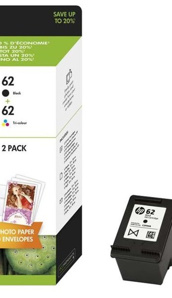 HP Tusz nr 62 N9J71AE 2pack Black+Kolor 