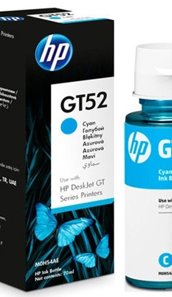 HP Tusz nr GT52 M0H54AE Cyan 8000sh butelka 70 ml