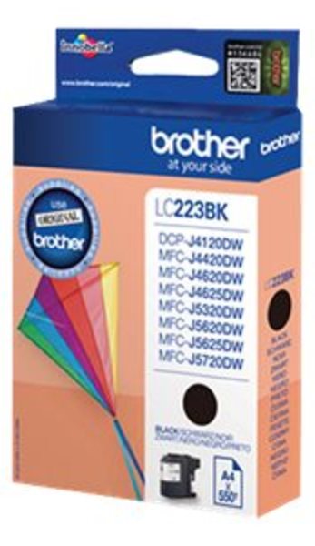 Brother Tusz LC223BK Black 550str 