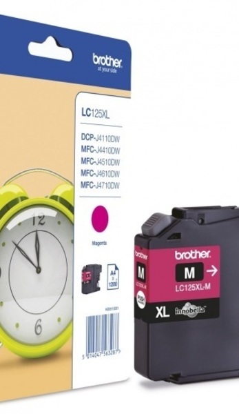 Brother Tusz LC125XLM Magenta 1,2K 1200sh