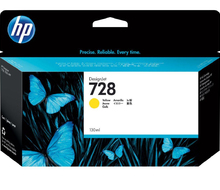 HP Tusz nr 728 F9J65A Yellow 130 ml 